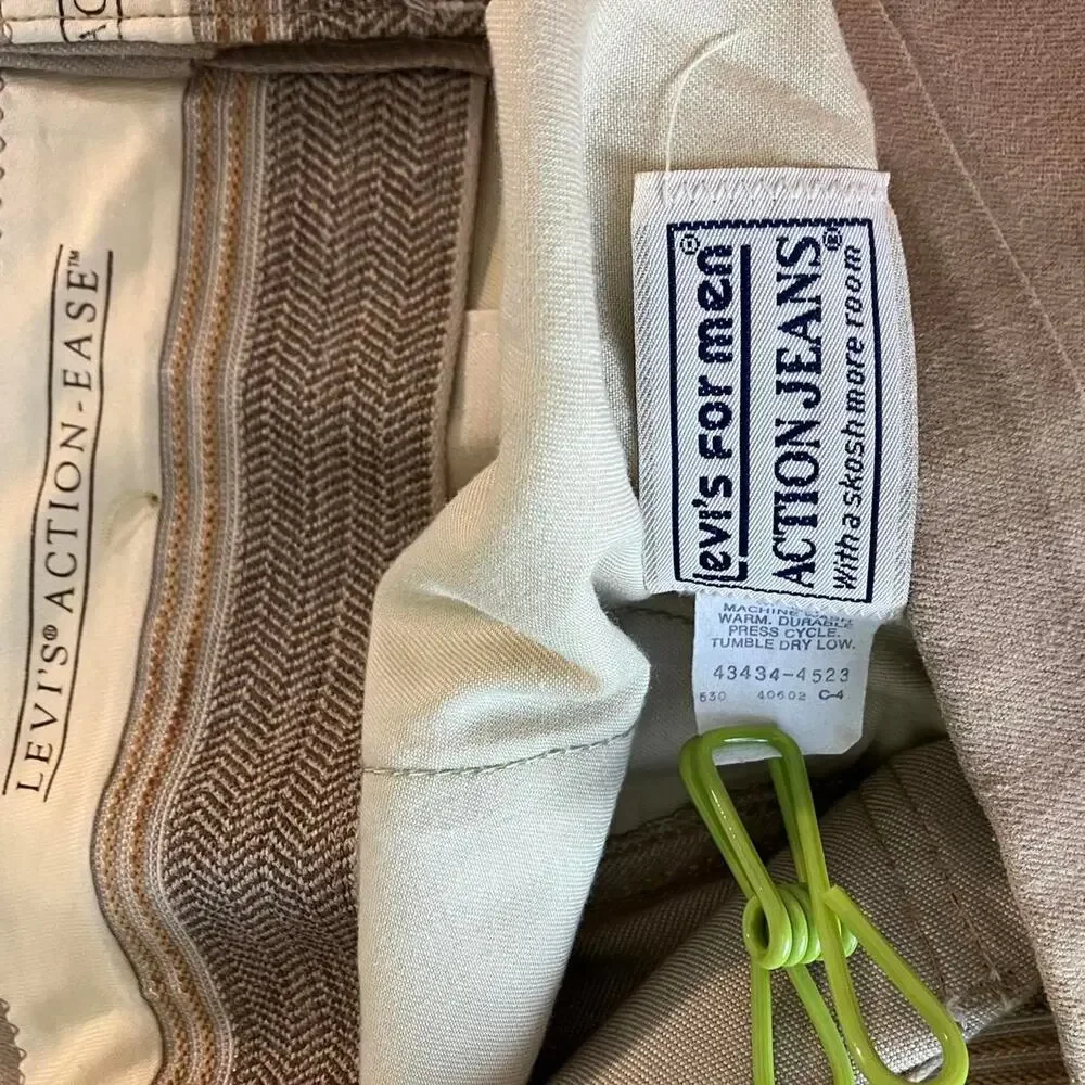 Vintage 80s Levi’s Action Jeans Straight‎ Leg Slack Pants